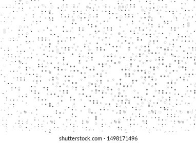 Light Silver, Gray vector texture with disks. Modern abstract illustration with colorful water drops. Design for business adverts.