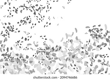 Light Silver, Gray vector texture with random forms. Simple colorful illustration with abstract gradient shapes. Simple design for your web site.