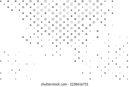 Light Silver, Gray vector texture with disks. Glitter abstract illustration with blurred drops of rain. Design for posters, banners.