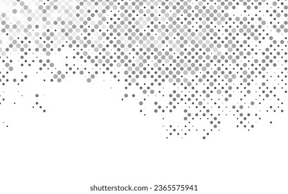Light Silver, Gray vector texture with disks. Glitter abstract illustration with blurred drops of rain. Pattern for beautiful websites.