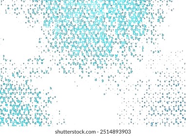 Light Silver, Gray vector texture with ABC characters. Shining illustration with ABC symbols on abstract template. The pattern can be used as ads, poster, banner for books.