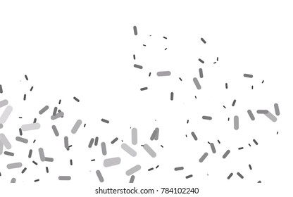 Light Silver, Gray vector texture with colored capsules. Decorative shining illustration with lines on abstract template. The template can be used as a background.