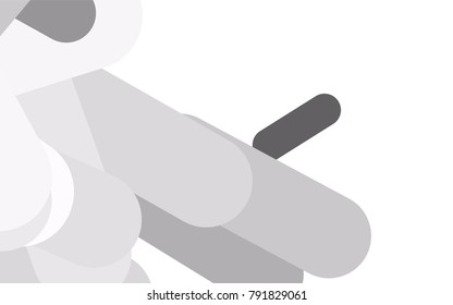 Light Silver, Gray vector texture with colored capsules. Decorative shining illustration with lines on abstract template. Smart design for your business advert.