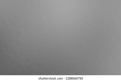 Light Silver, Gray vector triangle mosaic texture. A completely new color illustration in a vague style. The best triangular design for your business.
