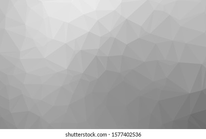 Light Silver, Gray vector triangle mosaic texture. Glitter abstract illustration with an elegant design. Brand new design for your business.