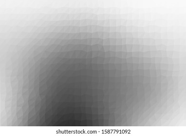 Light Silver, Gray vector triangle mosaic cover. Glitter abstract illustration with an elegant design. Textured pattern for background.