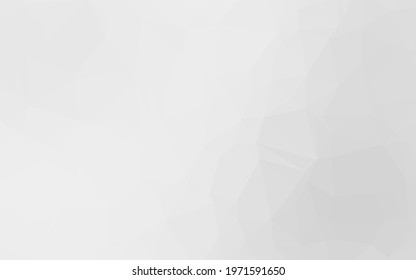 Light Silver, Gray vector triangle mosaic cover. A sample with polygonal shapes. Brand new style for your business design.