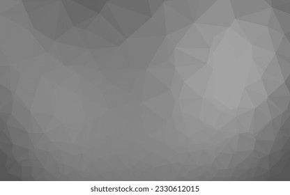 Light Silver, Gray vector triangle mosaic template. Colorful abstract illustration with gradient. Brand new design for your business.