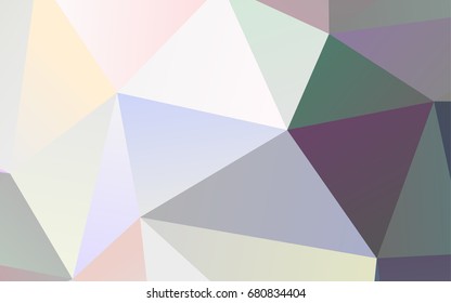 Light Silver, Gray vector triangle mosaic background. Modern geometrical abstract illustration with gradient. A completely new template for your business design.