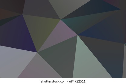 Light Silver, Gray vector triangle mosaic background. Shining colored illustration in a brand-new style. The template can be used as a background for cell phones.