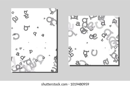 Light Silver, Grayvector background for presentations. Web interface on abstract background with colorful gradient. Beautiful design for cover of notepads.