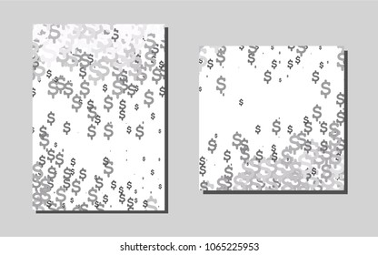 Light Silver, Grayvector background for presentations. Modern abstract design concept with colorful gradient. The pattern can be used for any ad, booklets.