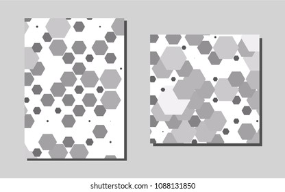 Light Silver, Grayvector background for presentations. Abstract booklet on colored background with gradient. Completely new template for your brand book.