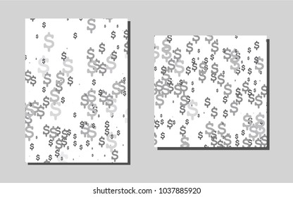 Light Silver, Grayvector banner for websites. Booklet with textbox on colorful abstract background. Pattern for beautiful business cards, folders.