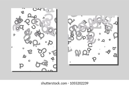 Light Silver, Grayvector banner for websites. Booklet with textbox on colorful abstract background. New design for a poster, banner of your website.