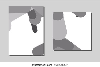 Light Silver, Grayvector banner for websites. Glitter abstract design concept with text box. Beautiful design for cover of notepads.