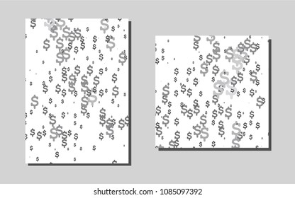Light Silver, Grayvector banner for websites. Blurred decorative design in abstract style with textbox. The pattern can be used for any ad, booklets.