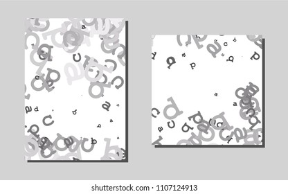 Light Silver, Grayvector banner for websites. Modern abstract design concept with colorful gradient. Completely new template for your brand book.