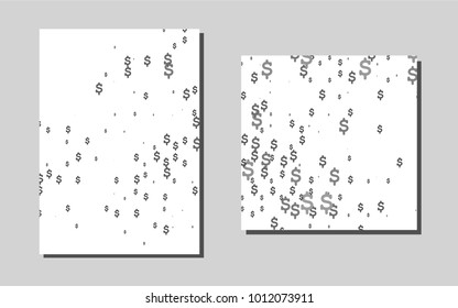 Light Silver, Grayvector brochure for ui, ux design. Modern abstract design concept with colorful gradient. Pattern for ads, leaflets, labels of your business.