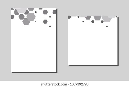 Light Silver, Grayvector brochure for ui, ux design. Glitter abstract design concept with text box. Pattern for ads, leaflets, labels of your business.