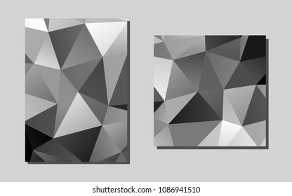 Light Silver, Grayvector brochure for ui, ux design. Modern abstract design concept with colorful gradient. Pattern for beautiful business cards, folders.