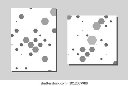 Light Silver, Grayvector layout for Leaflets. Glitter abstract design concept with text box. Pattern for ads, leaflets, labels of your business.