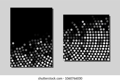 Light Silver, Grayvector pattern for posters. Beautiful colored sample in A4 size. Pattern for beautiful business cards, folders.
