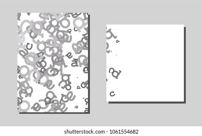 Light Silver, Grayvector pattern for posters. Web interface on abstract background with colorful gradient. Pattern for ads, leaflets, labels of your business.