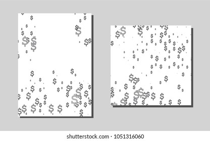 Light Silver, Grayvector template for landing pages. Blurred decorative design in abstract style with textbox. The pattern can be used for any ad, booklets.