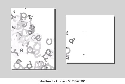 Light Silver, Grayvector template for landing pages. Modern abstract design concept with colorful gradient. Pattern for beautiful business cards, folders.