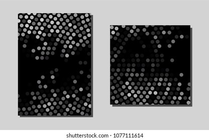 Light Silver, Grayvector template for landing pages. Glitter abstract design concept with text box. Pattern can be used as a template for calendars.