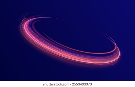 Light silver pedistal, podium, platform, table. To center a bright flash, png, effect, wave,neon,line. Curve light effect of silver line. Png luminous silver circle.