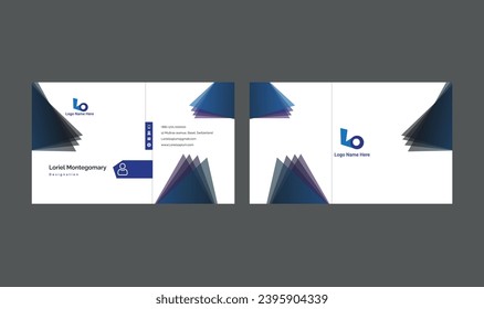 Light And Simple Business Card Template With A Crystal User Interface. Crystal Business Card Design. Minimalistic Business Card