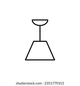 Light Simple Outline Symbol for Web Sites. Perfect for web sites, books, stores, shops. Editable stroke in minimalistic outline style