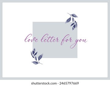 Light simple vector image. Used for postcards, wallpapers, backgrounds, message cards.