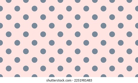 patrón de puntos de polka de color gris pizarra claro sobre blanco rosado neblina útil como fondo