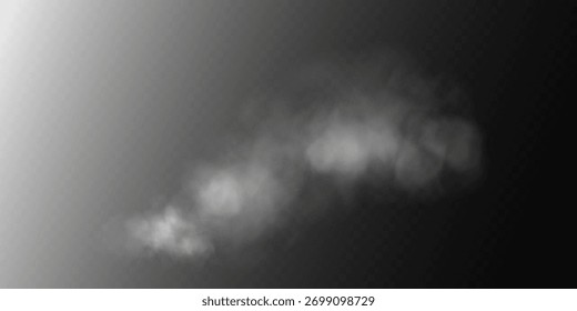 Light smoke effect on a black background.