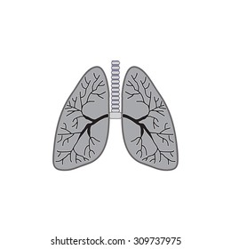 Light smoker. The harm of smoking. Vector illustration.