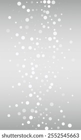 Light Snow Vector Silver Background. Christmas Snowflake Texture. Gray Xmas Transparent. New Snowfall Wallpaper.