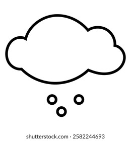Light snow weather forecast simple design