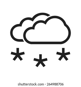 Light Snowing vector image to be used in web applications, mobile applications, and print media.
