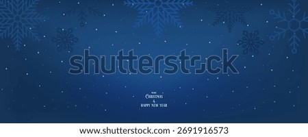 Light snowy snowfall wallpaper with snowflake and night winter for holiday landscape banne