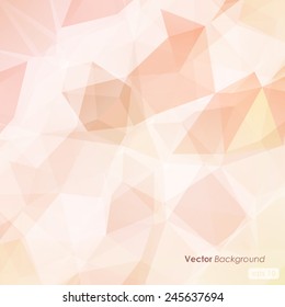 Light soft colors abstract polygonal background.