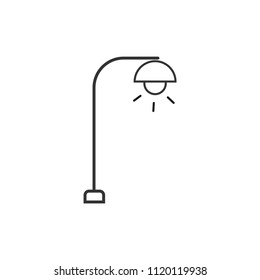 Light source. Street light. Icon.
