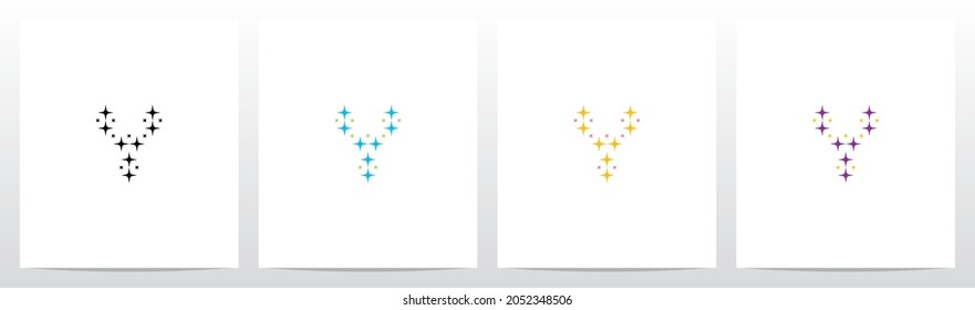 Light Spark Forming Letter Logo Design Y
