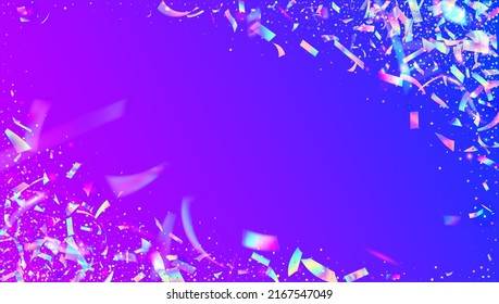 Light Sparkles. Transparent Background. Bokeh Glitter. Pink Disco Glare. Metal Colorful Wallpaper. Retro Flare. Glamour Foil. Bright Art. Blue Light Sparkles