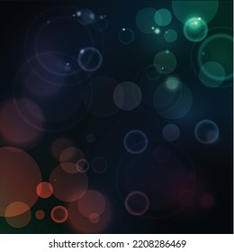 Light Sparkling Bokeh Vector Illustration For Background