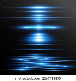 efecto especial ligero. Rayas luminosas. ilustración vectorial	