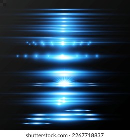 Lichteffekt. Leuchtende Streifen. Vektorgrafik	