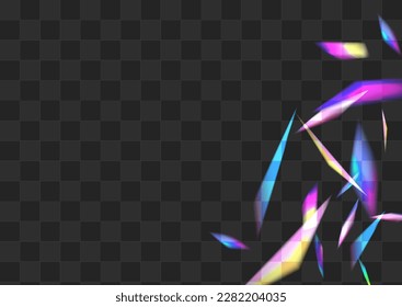 Light Spectrum Vector Transparent Background. Shine Prism Paper Brochure. Gradient Glints Cool Wallpaper. Color Abstract Foil Template.